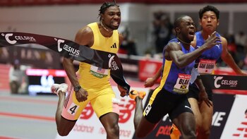 Noah Lyles won the 60-meter