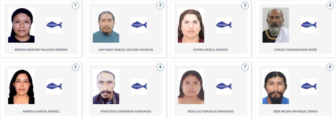 Los candidatos de FREPAP a la Cámara de Diputados por la región Piura. (Voto Informado - JNE)