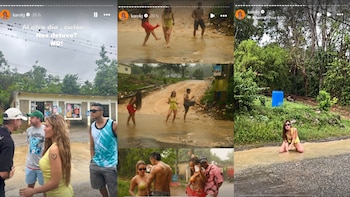 La cantante compartió imágenes de