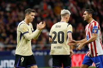 El delantero del Barcelona Robert