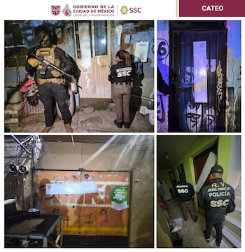 El operativo permitió además el aseguramiento de motocicletas robadas, un arma de fuego, cartuchos útiles y dosis de presuntas drogas. Crédito: Especial