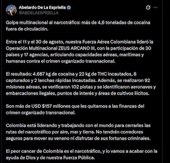 Abelardo de la Espriella - crédito @ABDELAESPRIELLA/X
