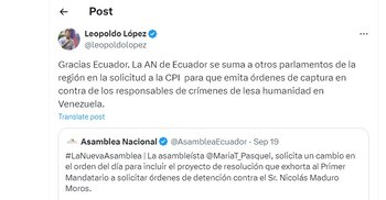 Leopoldo López habla de decisión