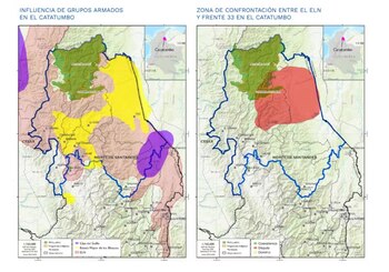 El mapa del Catatumbo que