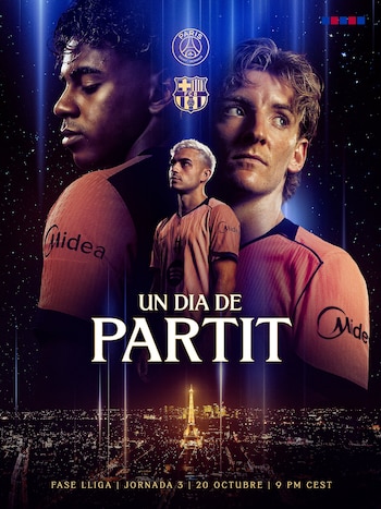 Barcelona visitará a PSG en París como parte de la fecha 3 de la fase de la liga de la Champions League 2026/2027.