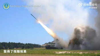 Ejercicios militares de China contra Taiwán. Archivo