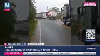 Carretera Central colapsa por huaico