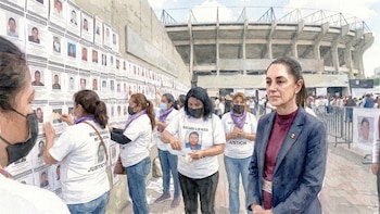 Gobierno de CDMX debe aclarar retiro de fichas de búsqueda que colocaron colectivos en el Estadio Azteca, pide Sheinbaum