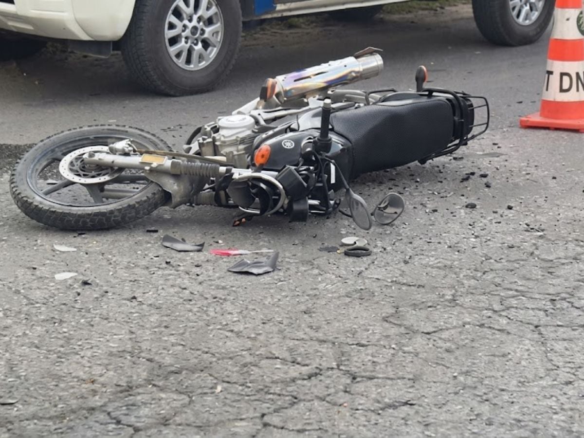El accidente ocurrió en el desvío que comunica a Elixir con Planes. La zona registraba congestión vehicular debido a otros accidentes ocurridos previamente. (Foto: Cortesía)