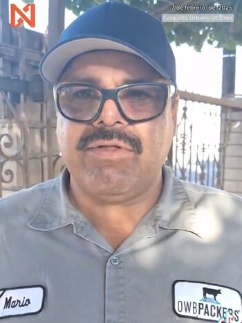 El hombre se mostró indignado