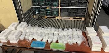 El decomiso se realizó en uno de los principales puntos de revisión de seguridad instalados en Sonora. (Crédito: Guardia Nacional)