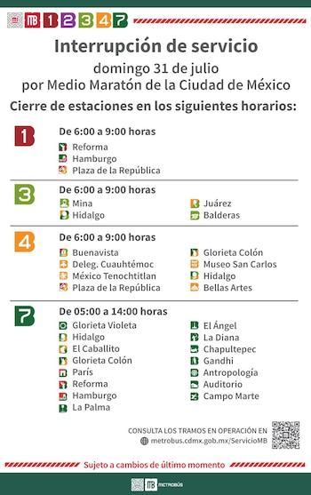 Debido al Medio Maratón de