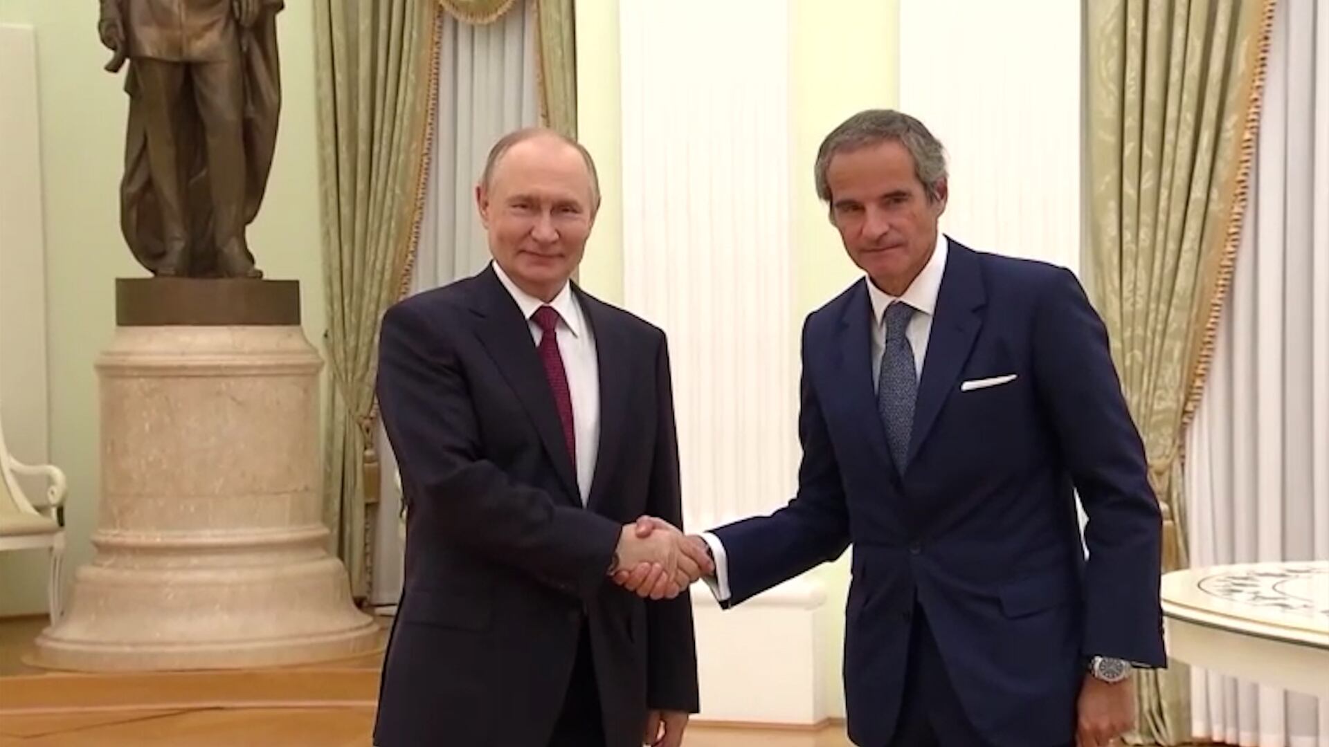 Grossi se reunió con Vladímir Putin en Moscú en medio del conflicto con Ucrania