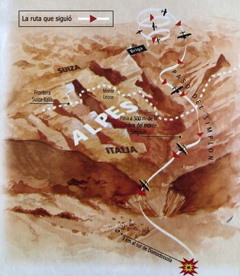 El recorrido que realizó el