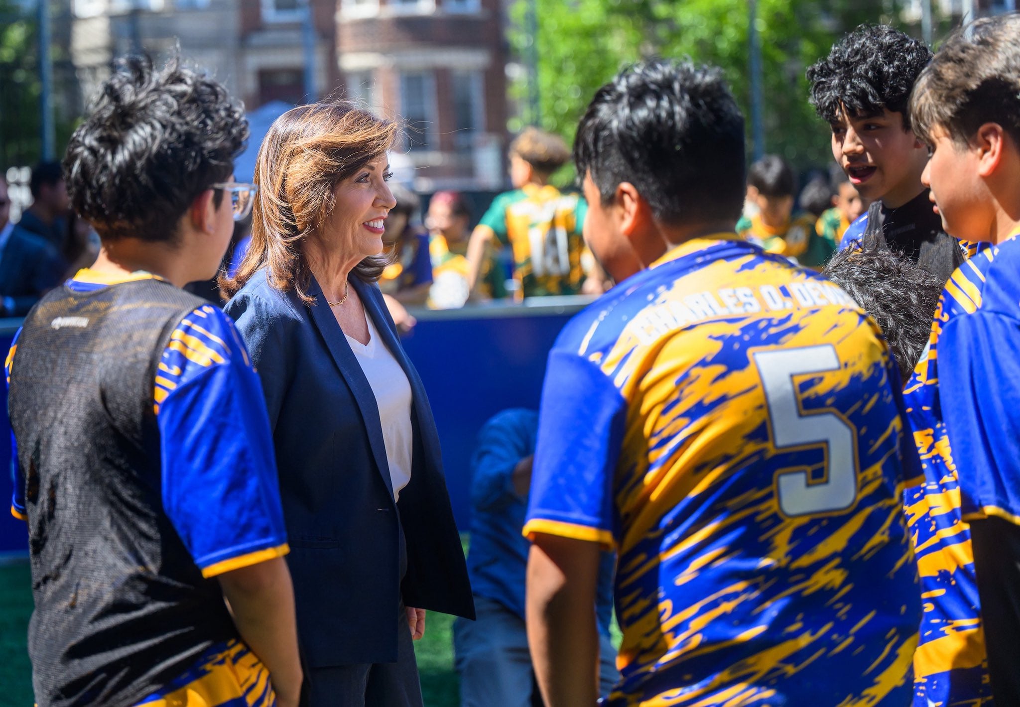 El plan por el Mundial 2026 se complementará con eventos públicos, transporte con tarifas reducidas, apoyo a proyectos locales y medidas para impulsar el impacto económico y turístico en Nueva York (X: @GovKathyHochul)