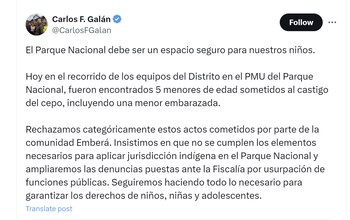 Carlos Fernando Galán condenó castigo