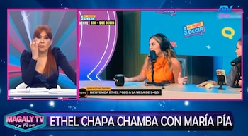María Pía Copello contrata a Ethel Pozo para su programa y Magaly Medina analiza su llegada: “Le subieron sus números”. Captura: Magaly TV La Firme.