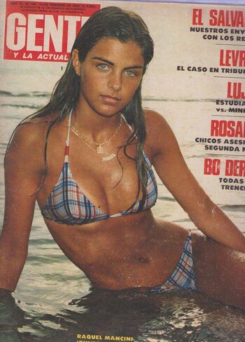 Raquel Mancini fue tapa de