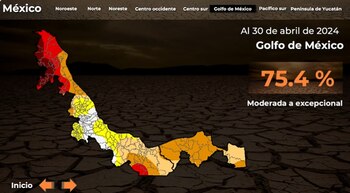 La superficie del Golfo de