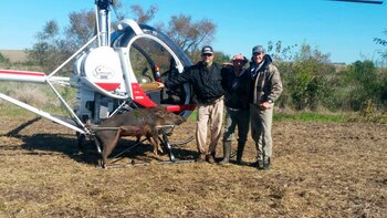 En 2018, Edinson Cavani cazó