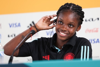 La delantera colombiana Linda Caicedo