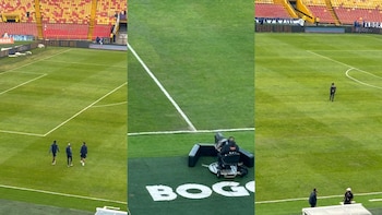 Así quedó la cancha del