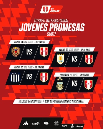 El fixture de la selección