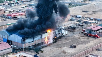 Incendio de gran magnitud en