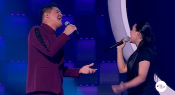 El artista le cumplió un deseo a la participante - crédito Emisión Yo me llamo / Caracol Televisión