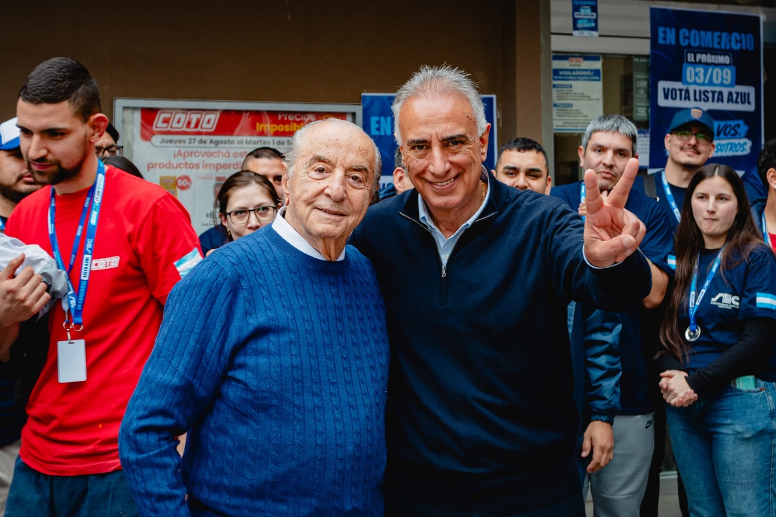 Armando Cavalieri y Carlos Pérez, los reelegidos líderes del Sindicato de Comercio