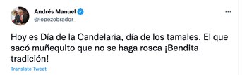 AMLO - Día de la Candelaria - Tamales
