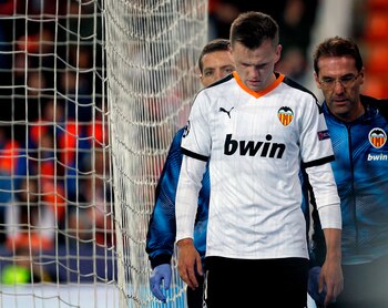 El jugador del Valencia,Denis Cheryshev.