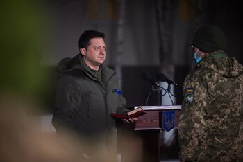 El presidente de Ucrania, Volodimir