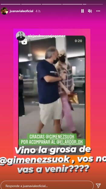 La reacción de Juana Viale