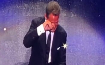 Luis Miguel lloró en uno