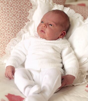 El príncipe Louis en su primera foto hecha por su mamá, Kate Middleton.