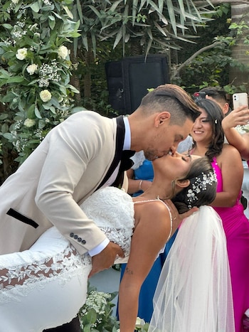 Melissa Paredes y Anthony Aranda