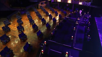 Así quedó la sala del