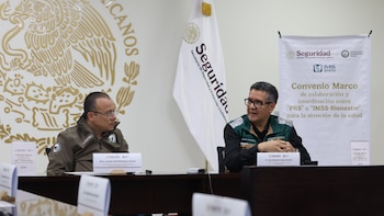 Jacobo Rodríguez, titular del PRS, y José Avalos, titular de la Unidad de Atención a la Salud del IMSS-Bienestar.