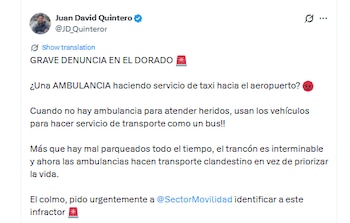 El concejal escaló la denuncia en sus redes sociales - crédito @JD_Quinteror/X