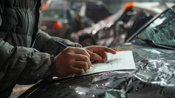 Agente de seguros asesorando a