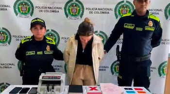 Yolima Johana Murgas Guzmán, señalada como pareja sentimental de alias Pinocho, fue detenida la tarde del jueves 24 de septiembre, y de acuerdo con versiones preliminares, tenía planeado escapar por la frontera con Venezuela por el departamento de La Guajira - crédito Policía Nacional