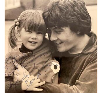 Kate Beckinsale con su padre.