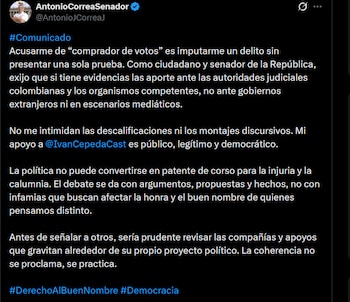 Antonio Correa - crédito @AntonioJCorreaJ/X