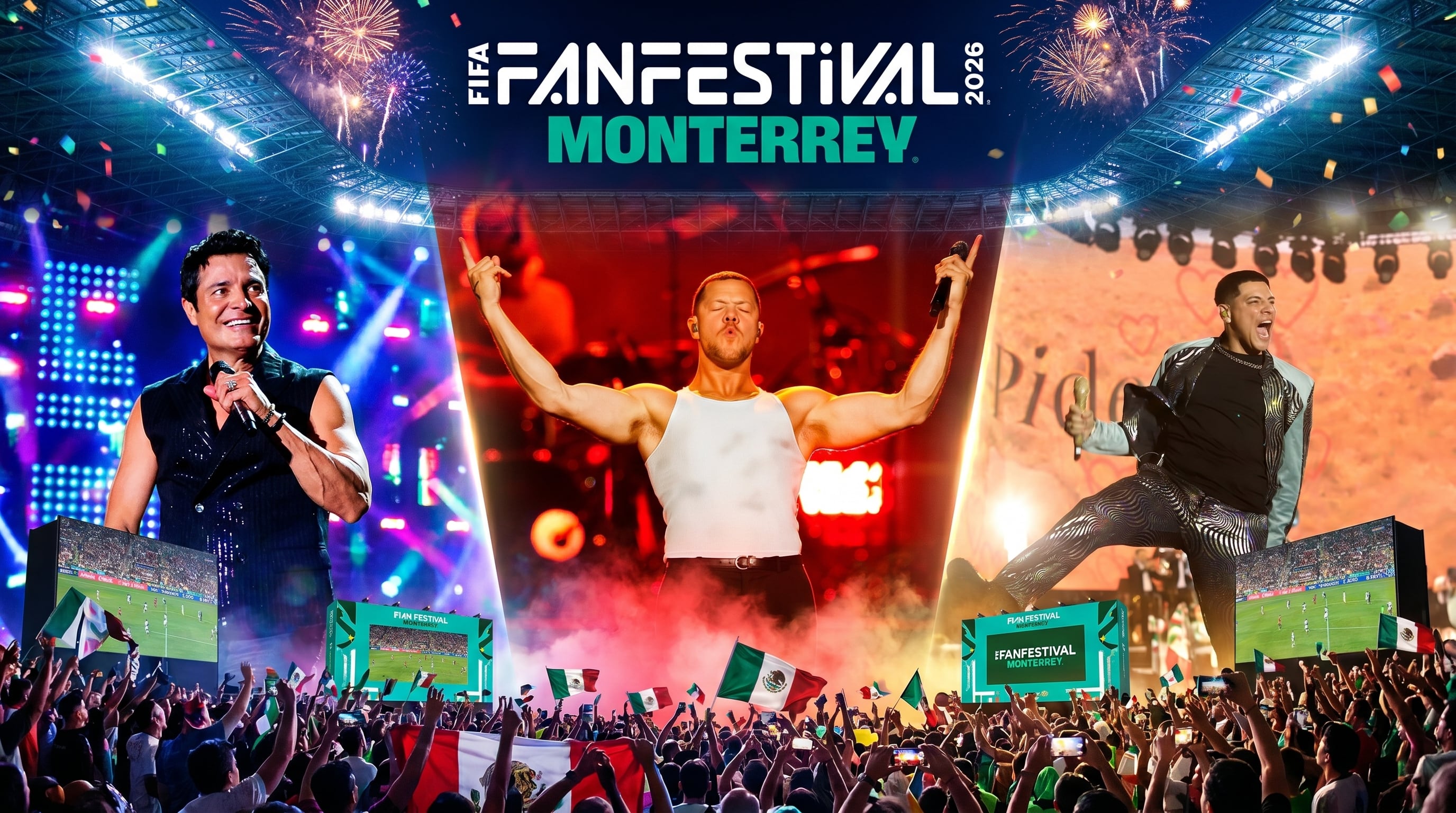 La ciudad regiomontana será sede de uno de los mayores FIFA Fan Festival, donde miles vibrarán con partidos en vivo, artistas como Imagine Dragons y Chayanne, y experiencias para toda la familia durante 21 días. (Especial)
