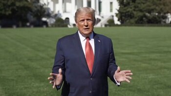 El presidente de Estados Unidos, Donald Trump, en Washington D. C.