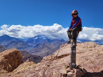 Contemplando el Cerro Penitentes, a