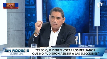 Carlos Álvarez criticou a ONPE e exigiu a renúncia de Corvetto: “Há irregularidades muito graves”. Captura: sem desvio.