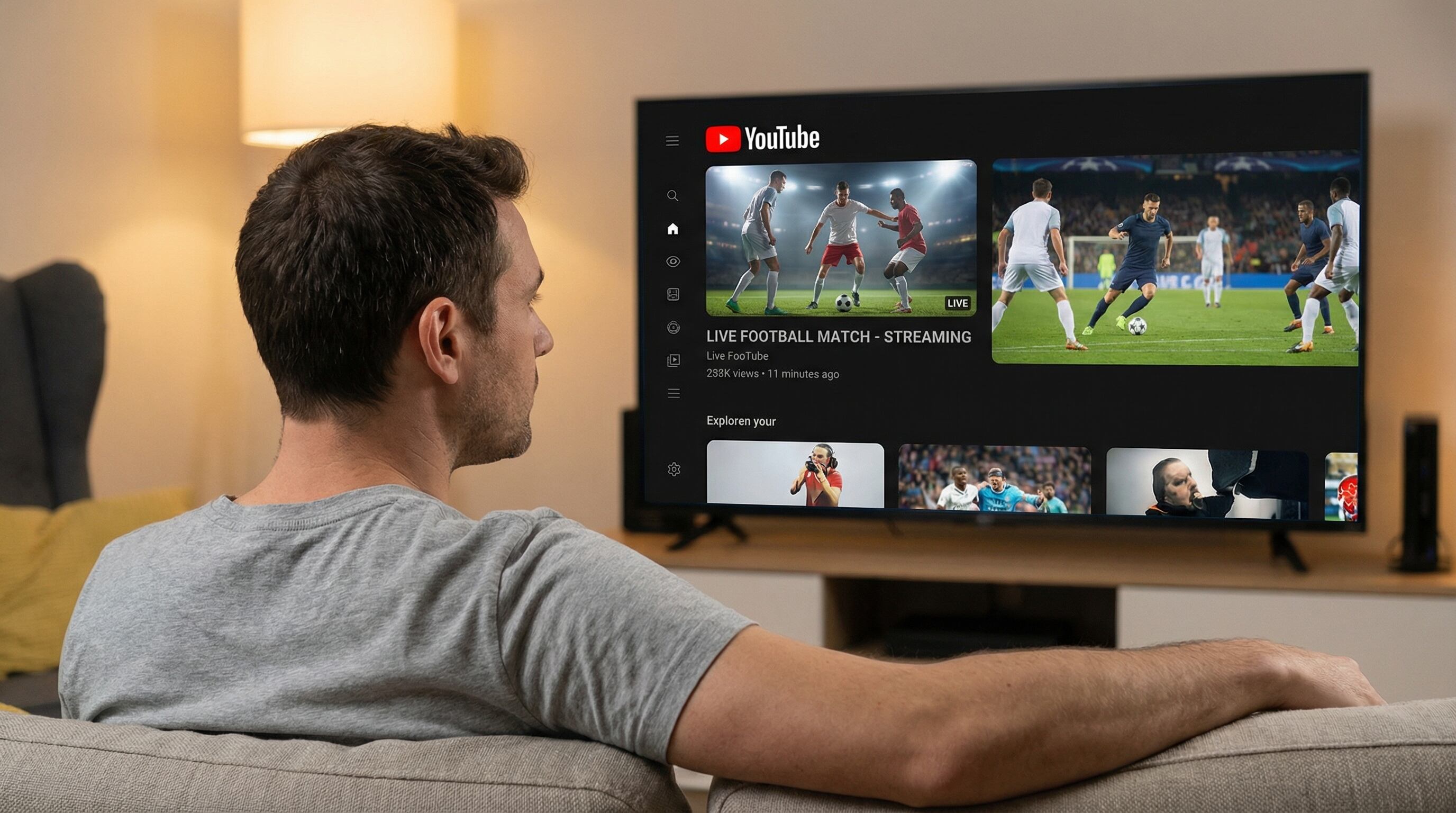 Según Google, el 56% de los aficionados en Brasil y el 59% en México prefieren comentarios deportivos de creadores en línea antes que en televisión. (Imagen Ilustrativa Infobae)