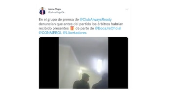 Captura publicación de Twitter prensa boliviana